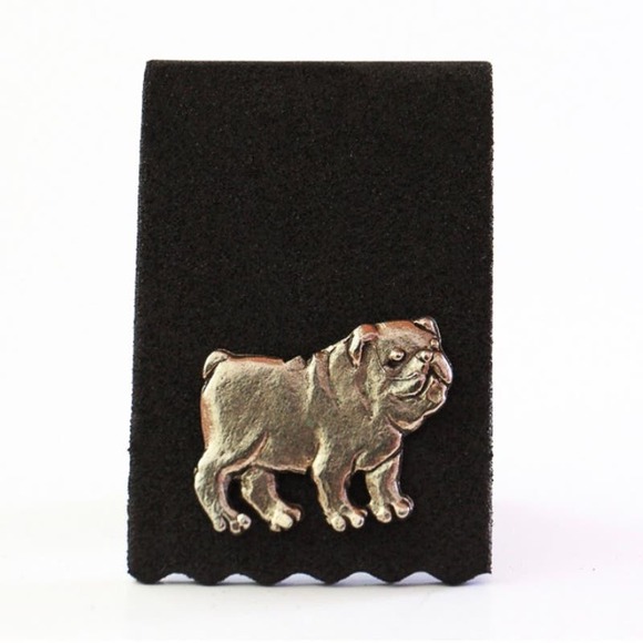 New Handcrafted Pewter Pug Bookbutton Magnetic Bookmaker - Picture 5 of 5